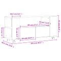 vidaXL TV skrinka dymový dub 102x34,5x43 cm kompozitné drevo