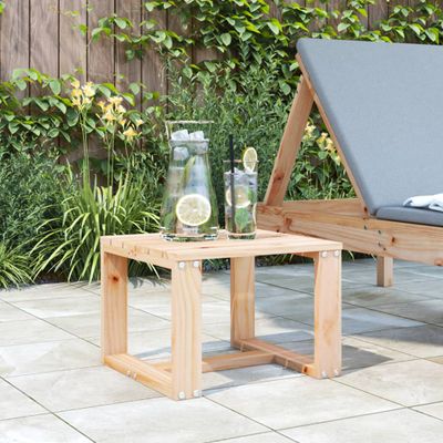 vidaXL Záhradný príručný stolík 40x38x28,5 cm masívna borovica