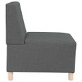 vidaXL Bezrúčková modulárna sofa jednotka 3 ks Tmavo šedá látka