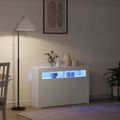vidaXL Servírovacia skriňa Biela 116 x 30 x 75 cm Kompozitné drevo