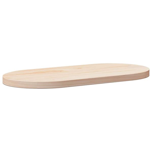vidaXL Stolová doska 70x35x2,5 cm masívne borovicové drevo oválny tvar