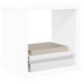 vidaXL Nástenné police 6 ks biele 22x15x22 cm