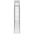 vidaXL Oblúkové gabionové koše 10 ks 200x30x140/160 cm pozink. železo
