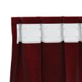 vidaXL Zatemňovacie závesy 2 ks Víno červené 140 x 260 cm Zamat