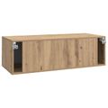 vidaXL Nástenná TV skrinka 98 x 41 x 30 cm Dub artisan