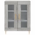 vidaXL Vysoká skrinka sivý dub sonoma 69,5x34x180 cm spracované drevo