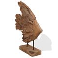 vidaXL socha rýb Teak 40x12x57 cm