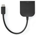 NEDIS kabelový adaptér USB 3.2 Gen 1/ USB-C zástrčka - DVI-D 24+1 zásuvka/ kulatý/ černý/ 20cm Adaptér, USB 3.2 Gen1 typ C (M) na DVI-D 24+1 (F), kulatý, cerný, 20cm