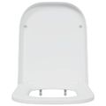 vidaXL WC sedadlo Biela 47,5 x 35 x 3,6 cm Duroplast