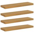 vidaXL Stenná polica Nástenná montáž 4 ks Béžová 90 x 23,5 x 3,8 cm
