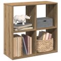 vidaXL Rozdeľovacia knižnica dub artisan 69,5x29x69,5 cm kompoz. drevo