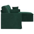 vidaXL Pohovka Tmavozelená 228 x 134 x 80 cm Zamat