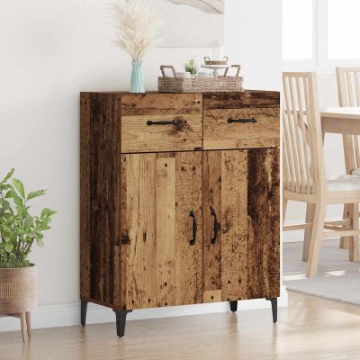 vidaXL Servírovacia skriňa so zásuvkou Staré drevo 69,5 x 34 x 90 cm
