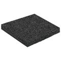 vidaXL Pad z gumových granúl na dvor Čierny 9 x 9 x 0,8 cm Guma