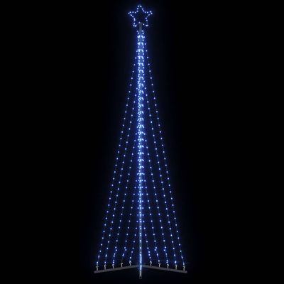 vidaXL LED vianočný stromček 495 LED modré 300,5 cm