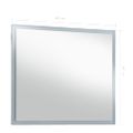 vidaXL Kúpeľňové nástenné zrkadlo s LED osvetlením 60x50 cm