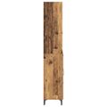 vidaXL Highboard Staré drevo 69,5 x 34 x 180 cm Kompozitné drevo