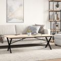 vidaXL Nohy konferenčného stolíka X-rám 140x30x43 cm oceľ