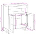 vidaXL Servírovacia skriňa Hnedá 60 x 33 x 75 cm Masívne mango drevo
