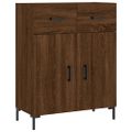 vidaXL Vysoká skrinka hnedý dub 69,5x34x180 cm spracované drevo