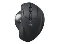 Kulový ovládač - ergonomický - pokročilý - optický - 8 tlačítka - bezdrátový - Bluetooth, 2.4 GHz - USB přijímač Logitech Logi Bolt - grafit