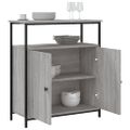 vidaXL Komoda sivá sonoma 70x30x80 cm kompozitné drevo