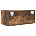 vidaXL TV stolíky 2 ks dymový dub 60x31x25,5 cm spracované drevo