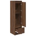vidaXL Highboard Hnedý Dub 29,5x34x119,5 cm Konštruktérske drevo