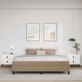 vidaXL Rám postele s matracmi Kapučínová 180 x 200 cm látka