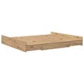 vidaXL Rám postele s úložným prostorem Remeselný dub 180 x 200 cm