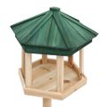 vidaXL Stojace krmítko pre vtáky jedľové drevo 33x110 cm