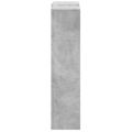 vidaXL Kryt na radiátor betónovosivý 205x21,5x83,5 cm kompozitné drevo