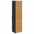 vidaXL Highboard Čierny dub 45 x 42,5 x 185 cm Kompozitné drevo