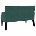 vidaXL Chesterfield lavica Tmavozelená 112 x 65,5 x 75 cm Zamat