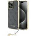 Puzdro Guess pre iPhone 15 Pro Max 6,7" GUHCP15XGF4GGR sivá HC PU 4G Charm