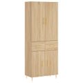 vidaXL Vysoká skrinka dub sonoma 69,5x34x180 cm spracované drevo