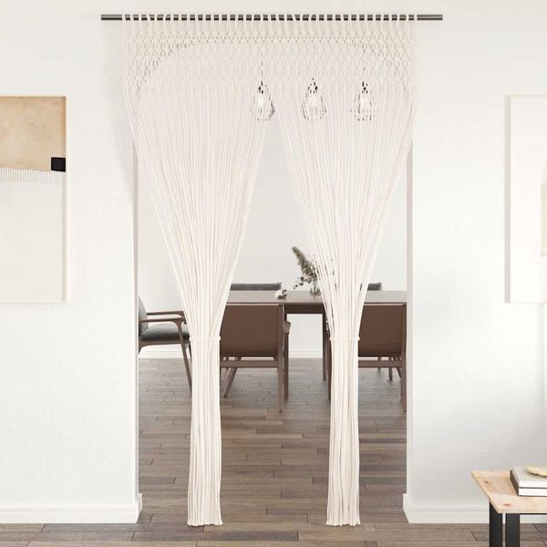 vidaXL Záves macrame 140x240 cm, bavlna