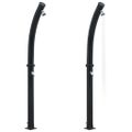 vidaXL Solárna sprcha čierna 214 cm 20 l