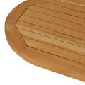 vidaXL Vrchná doska 80 x 40 x 2,5 cm Oválny Husté teakové drevo