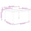 vidaXL Konferenčný stolík Čierny dub 80 x 80 x 45 cm Kompozitné drevo