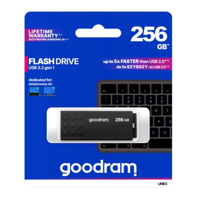 Flash disk GOODRAM USB 3.2 256GB čierny