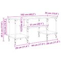 vidaXL TV skrinka Staré drevo 102 x 35 x 45,5 cm