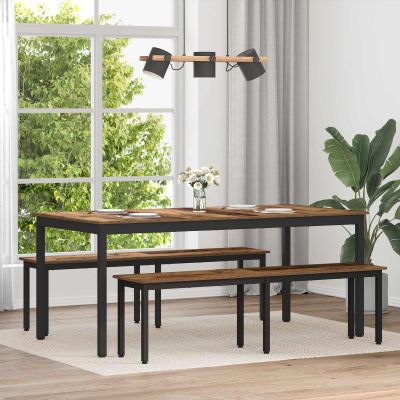 vidaXL Jedálenské stoly 2 pcs 180 x 90 x 75 cm Kompozitné drevo