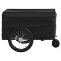 vidaXL Vozík za bicykel, čierny 30 kg, železo