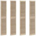 vidaXL Skříňové dvere s dverami 4 ks Prírodná 201 x 2,1 x 39,5 cm
