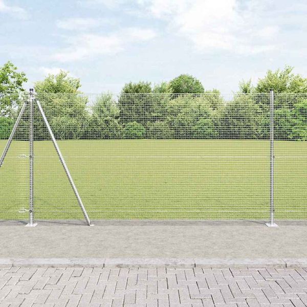 vidaXL Vonkajší zváraný drôtový plot s betónovým základom 25 x 1,2 m