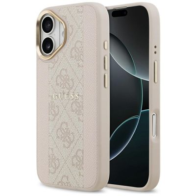 Guess 4G Stripe MagSafe case for iPhone 17 pink