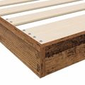 vidaXL Posteľový rám Staré drevo 75 x 190 cm Kompozitné drevo