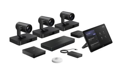 Yealink MVC S98-C5U-004, Microsoft Teams pre extra veľké zased. priestory, 3x kamera, dotykový panel