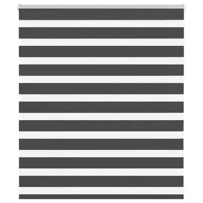 vidaXL Zebra roleta čierna 125x100 cm šírka látky 120,9cm polyester